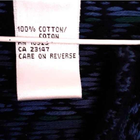 talbots cardigan sweater 100% cotton xs s 2 women's p petite blue black classic - Picture 4 of 5